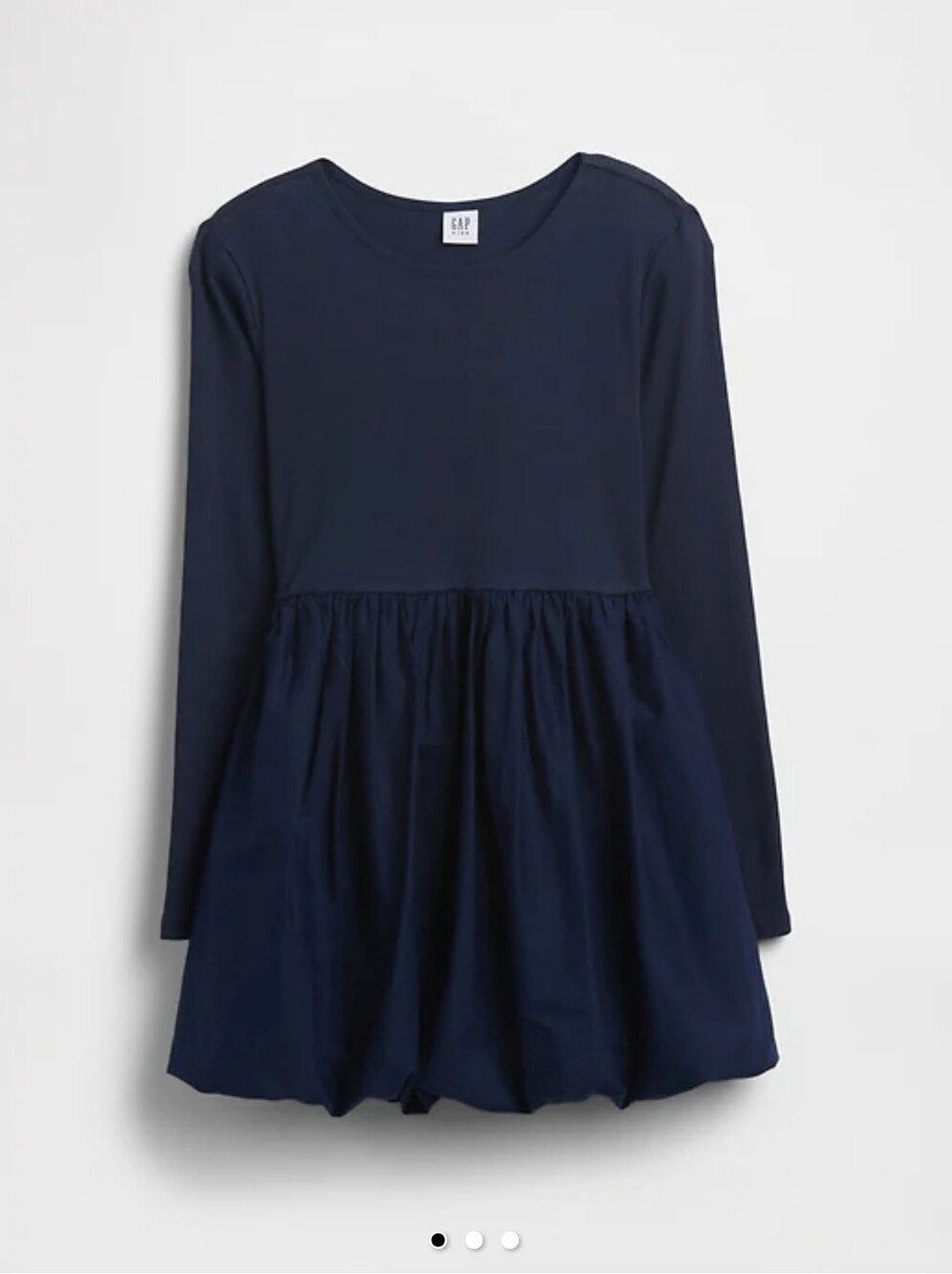 Gap Navy ribbed Bubble Dress